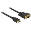 Kép 1/7 - Delock 85654 HDMI - DVI 24+1 kétirányú 2m kábel
