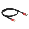 Kép 1/5 - Delock 85772 50cm Ultra nagy sebességű HDMI 48Gbps 8K 60Hz piros kábel