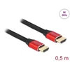 Kép 2/5 - Delock 85772 50cm Ultra nagy sebességű HDMI 48Gbps 8K 60Hz piros kábel
