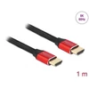 Kép 2/6 - Delock 85773 1m Ultra nagy sebességű HDMI 48Gbps 8K 60Hz piros kábel