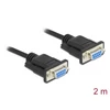 Kép 2/4 - Delock 87785 2m RS-232 D-Sub 9 anya - anya CTS/RTS auto soros kábel