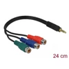 Kép 1/2 - DeLock Cable 3x RCA female > Stereo plug 3.5mm 4 pin