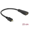 Kép 2/3 - Delock 65391 High Speed HDMI micro D apa > A anya HDMI kábel adapter Ethernettel