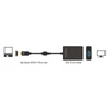 Kép 3/5 - Delock 65512 HDMI apa > VGA anya fekete adapter