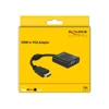 Kép 4/5 - Delock 65512 HDMI apa > VGA anya fekete adapter