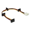 Kép 1/3 - DeLock Power Molex 4 pin plug > 4x SATA 15 pin receptacle 40cm cable
