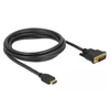 Kép 4/7 - Delock 85654 HDMI - DVI 24+1 kétirányú 2m kábel