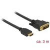 Kép 2/6 - Delock 85655 HDMI - DVI 24+1 3m kétirányú kábel