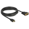 Kép 3/6 - Delock 85655 HDMI - DVI 24+1 3m kétirányú kábel