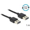 Kép 1/2 - Delock 83460 EASY-USB 2.0-A apa > apa 1 m kábel