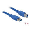 Kép 2/4 - Delock 82580 USB 3.0-A > USB-B apa/apa 1m kék kábel
