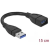 Kép 2/3 - Delock 82776 USB 3.0 A-A 15cm apa/anya hosszabbító kábel