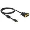 Kép 2/5 - DeLock HDMI cable Micro-D male > DVI-D (Dual Link) male 1m