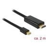 Kép 2/5 - Delock 83699 2 méter High Speed mini Displayport apa > HDMI apa 4K kábel
