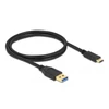 Kép 3/4 - Delock 83870 USB 10 Gbps (USB 3.1 Gen 2) A > USB Type-C 1 m fekete USB kábel
