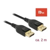Kép 2/8 - Delock 85660 2m/60Hz/DP/8K/DisplayPort kábel