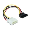 Kép 1/3 - Delock SATA HDD (derékszögű) – 4 tűs apa (Molex) hálózati kábel