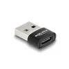 Kép 4/6 - Delock 60002 USB-A 2.0 apa - USB-C anya fekete adapter