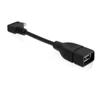 Kép 1/3 - Delock 11cm USB kábel, mikro-B, forgatott - USB2.0-A anya OTG