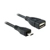Kép 1/2 - Delock 50 cm USB micro-B apa - USB 2.0-A anya OTG kábel