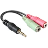 Kép 1/3 - Delock sztereó jack apa 3.5 mm > 2 x Stereo jack anya adapter, 3.5 mm