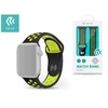 Kép 1/3 - Devia ST325038 Apple Watch fekete/sárga szilikon sport óraszíj