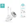 Kép 1/3 - Devia ST326905 Devia Smart dual port Lightning car charger 3,1A - autós töltő 2xUSB + Lightning kábel
