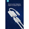 Kép 7/7 - Devia ST354137 Type-C -2x Type-C fehér audio adapter