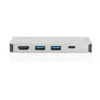 Kép 10/11 - Digitus DA-70867 USB-C 6 portos univerzális notebook dokkoló állomás