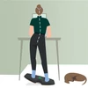 Egyensúlyozó deszka, ergonómiai, LEITZ 