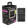 Panasonic Eneloop K-KJ55HCD40E AA 2500mAh gyors akkutöltő +4xAA akku