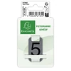 Információs tábla, öntapadó, 2,5x4,4 cm, alumíniumhatású, EXACOMPTA, 5-ös