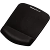 Kép 3/4 - Egéralátét csuklótámasszal, habtöltésű, FELLOWES "PlushTouch™", fekete
