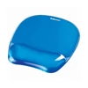 Kép 1/5 - Fellowes 9114120 Crystal Gel géltöltésű csuklótámaszos kék egérpad