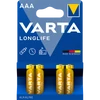 Kép 1/5 - Elem, AAA mikro, 4 db, VARTA "Longlife"