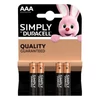 Elem, AAA mikro, 4 db, DURACELL 
