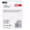 Kép 4/4 - Emos J0197 EU 2491/D193 ferrites háromágú antenna közösítő