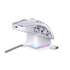 Endorfy Wireless Egér - LIV Plus Onyx White (Honeycomb, 26 000 DPI, ARGB, PixArt PAW3395, optikai, fehér) + dokkoló