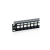 Kép 2/5 - Equip Keystone Patch Panel - 769124 (24 port, Cat6, 1U, árnyékolt, fekete)