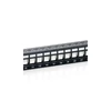 Kép 4/5 - Equip Keystone Patch Panel - 769124 (24 port, Cat6, 1U, árnyékolt, fekete)
