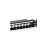Kép 5/5 - Equip Keystone Patch Panel - 769124 (24 port, Cat6, 1U, árnyékolt, fekete)
