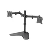 Kép 2/10 - EQuip 13"-32" Economy Dual Monitor Tabletop Stand Black