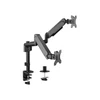 Kép 1/12 - EQuip 17"-32" Dual Monitor Desk Mount Bracket Black
