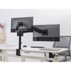 Kép 5/12 - EQuip 17"-32" Dual Monitor Desk Mount Bracket Black
