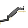 Kép 3/12 - EQuip 17"-27" Triple Monitor Desk Mount Bracket Black
