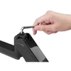Kép 4/12 - EQuip 17"-27" Triple Monitor Desk Mount Bracket Black