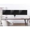 Kép 6/12 - EQuip 17"-27" Triple Monitor Desk Mount Bracket Black