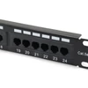 Kép 4/7 - Equip Patch panel - 235324 (24 port, Cat5e, 1U, fekete)