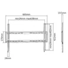 Kép 5/11 - EQuip 37"-70" Fixed TV Wall Bracket Black