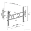 Kép 7/12 - EQuip 37"-70" Articulating TV Wall Bracket Black